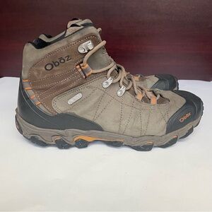 Oboz Men's Tan and Orange Hiking Boots
